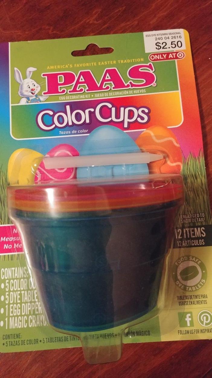 NEW! PAAS Color cups for Easter Eggs.