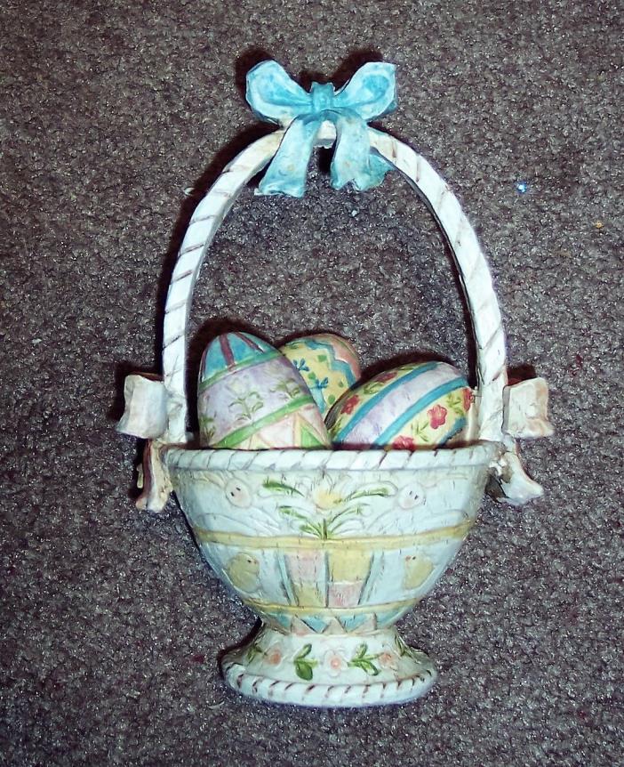 Exclusively by Roman Inc. Easter Spring Eggs in Basket Figurine 2008 GUC 7