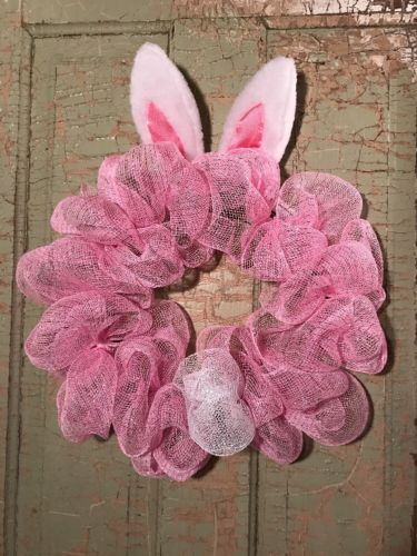 Homemade Easter Bunny Wreath