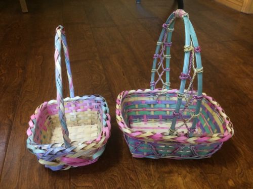 New 2 Wicker Easter Baskets 9