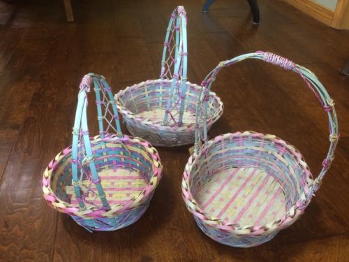 New 3 Wicker Easter Baskets (1) 10