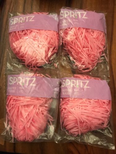 Lot of 4 Spritz Easter Grass - Pink - New in Package