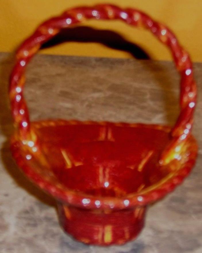 Glazed Ceramic Easter Basket 5