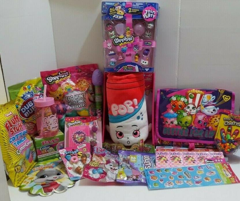 Shopkins Toy Candy  Filled Easter Eggs Basket Stuffers for  Girl Party Fillers