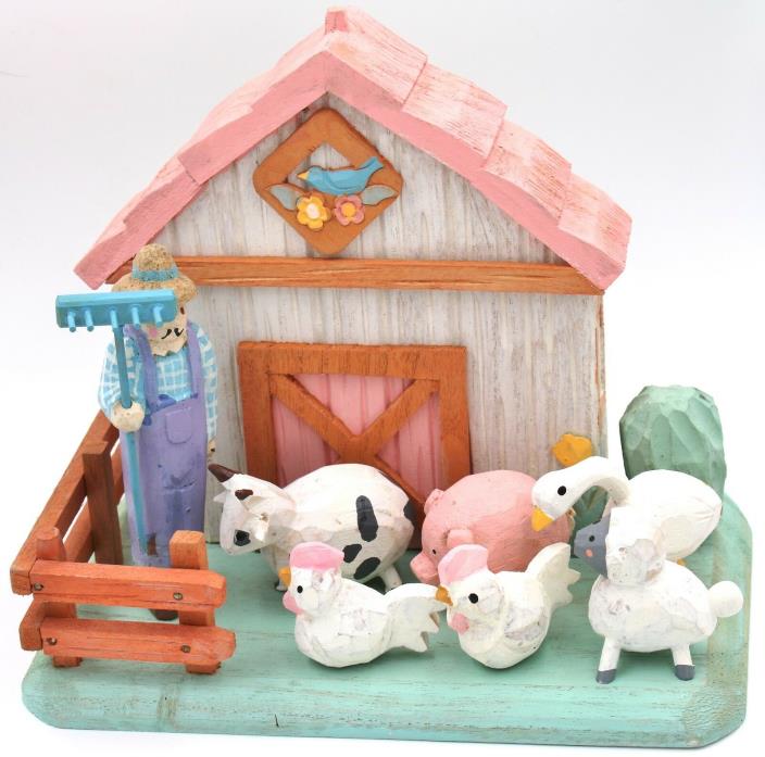 Silvestri Rustic Southwest Easter Farmer Barn Pig Cow Chicken Sheep Decor 10 Pc