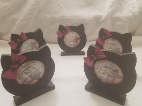 5 Piece Kitten Picture Frame. 3x3inch. Free Shipping in US!!