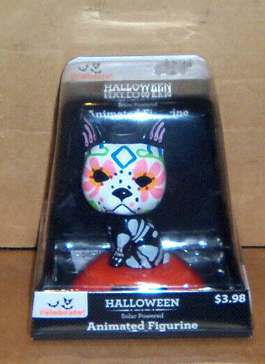 Halloween Solar Powered Animated Figures Day of The Dead - DOG
