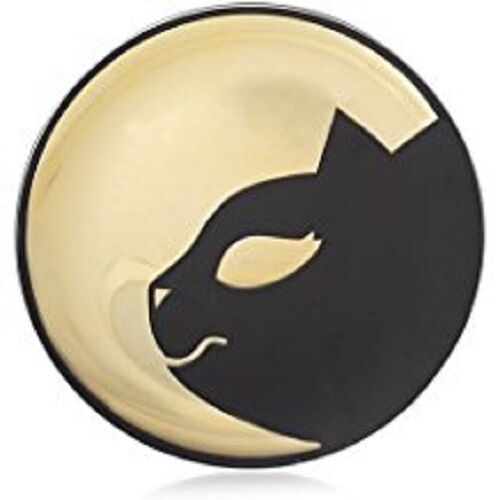 New-YANKEE CANDLE Sophia the Black Cat Jar Candle Tray. Plate, Holder-Halloween!