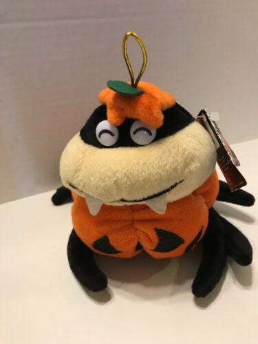 Halloween Pumpkin Spider Plush  Fiesta New Stuffed Animal Toy