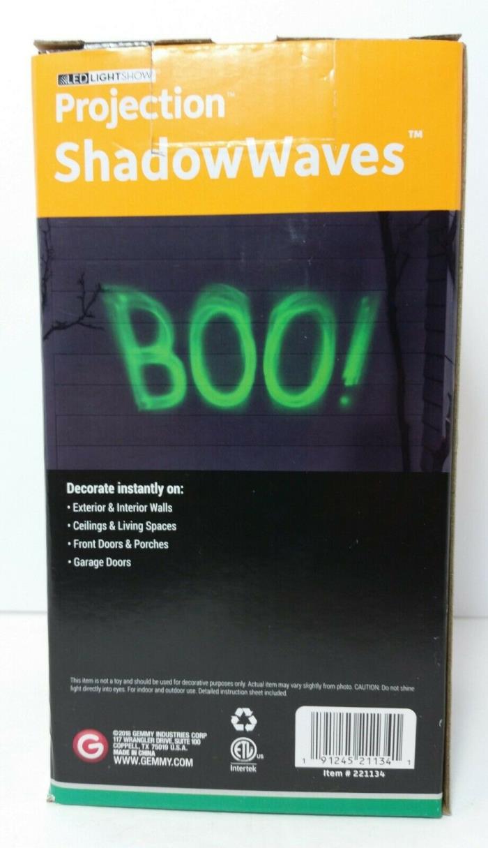 LED Lightshow Green Boo Projection Shadow Waves Party Lights in or outdoors