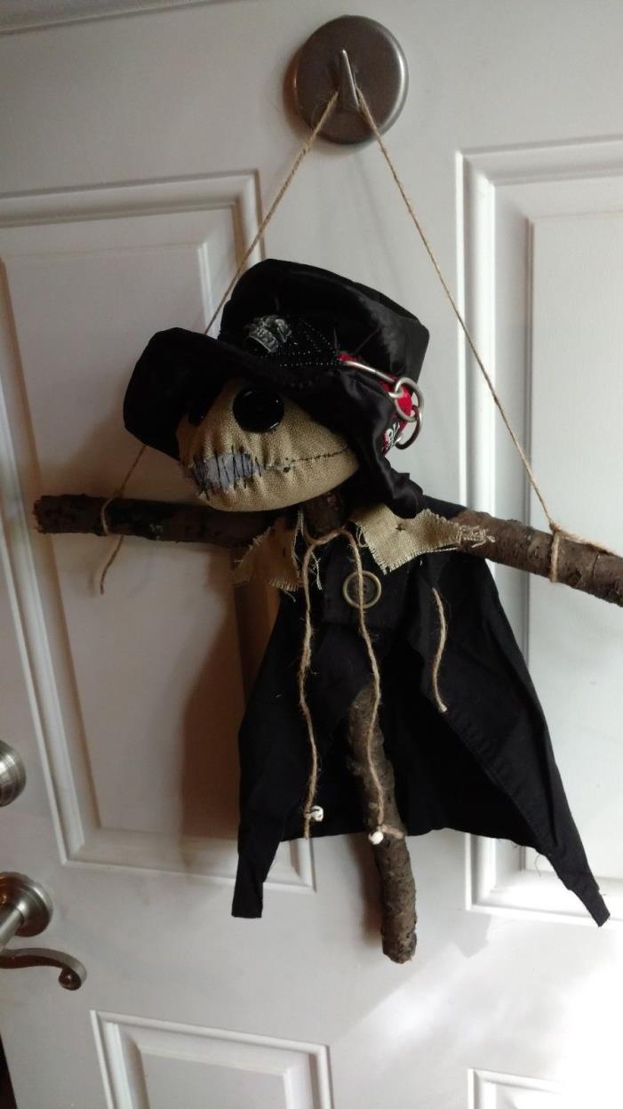 Halloween Scarecrow Gothic Primitive Door Hanger