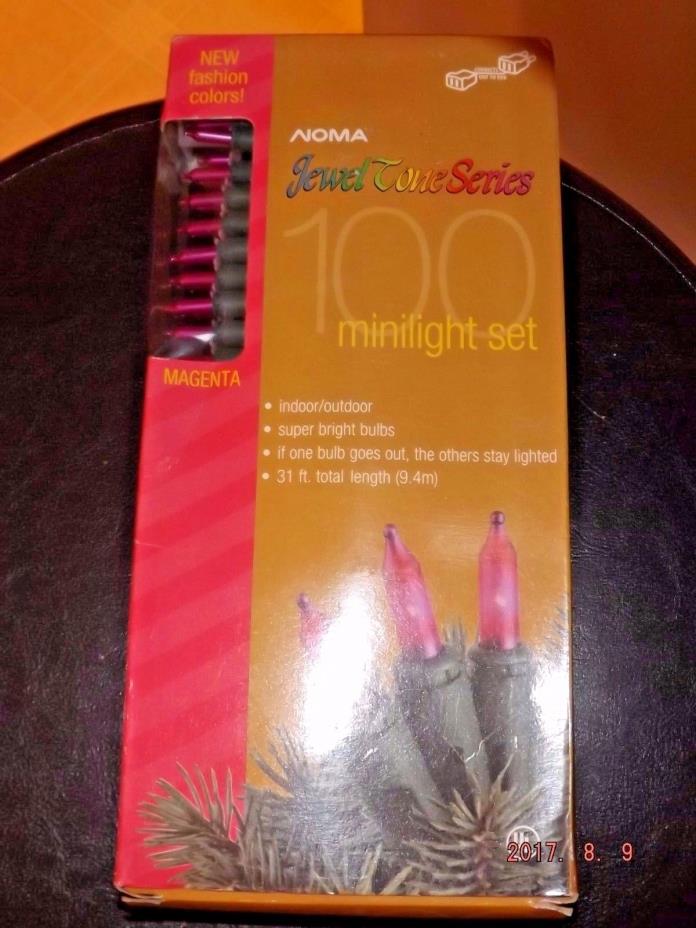 Noma Jewel Tone Series 100 Mini Light Set Magenta