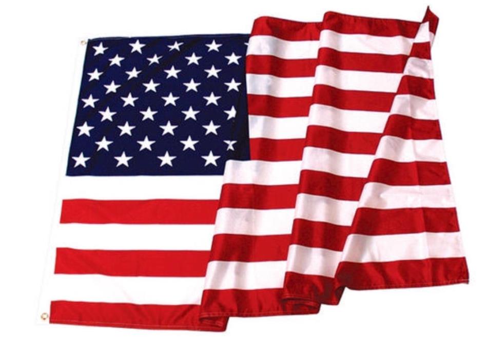 4 AMERICAN FLAGS 3’x5’ Outdoor Polycotton Made IN USA NEW  FREE SHIPPING
