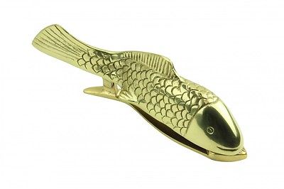 Solid Brass Vintage Door Knocker Koi Fish 7.5