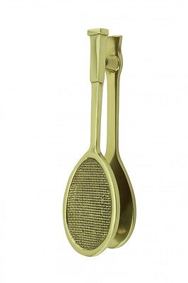 Solid Brass Door Knocker Tennis Racket Badminton 7.5