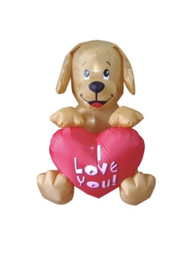 BZB Goods Valentine Day Inflatible Puppy Party 4 ft