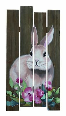 The Holiday Aisle Easter Elegance Wood Plank Bunny Decor