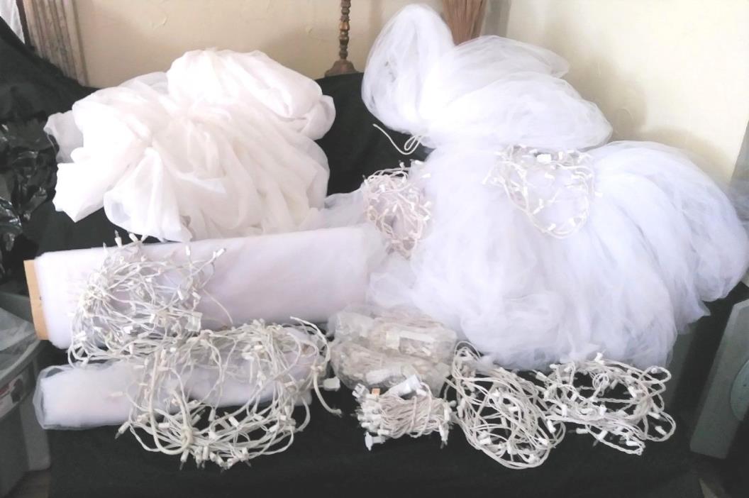 Tulle/Fairy String Lights/Sheer Fabric/Extension Cords-Events Or Christmas Decor