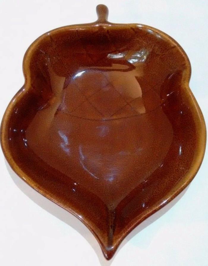 Hausenware Acorn Dish Thanksgiving Autumn Fall Candy Nut Bowl Ceramic Brown