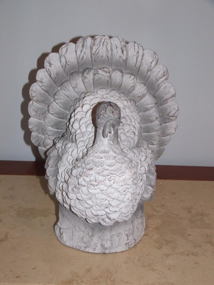 BRAND NEW  gray/white TURKEY HOME DECOR DECORATION  12