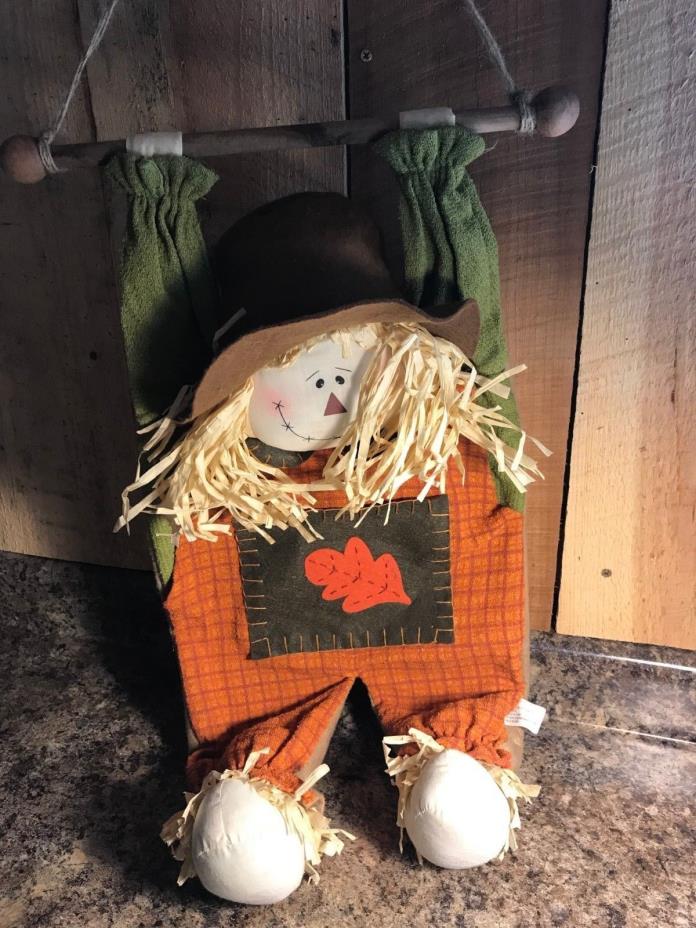 Vintage Fall Harvest Hanging Scarecrow Decoration