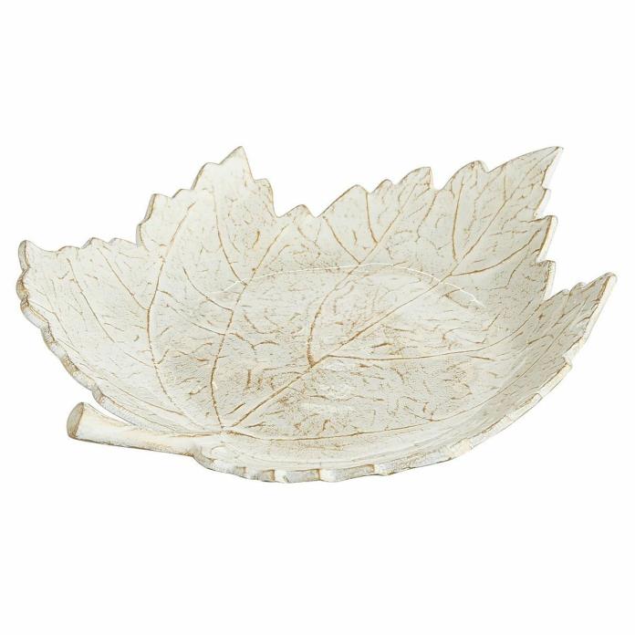 nwt pier 1 Maple Leaf  enameled Serving Bowl dish