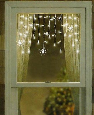 Brite Star 50 Window Curtain Icicle Christmas Light