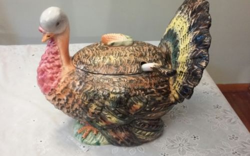 A Beautiful Horchow Turkey Tureen with Ladle