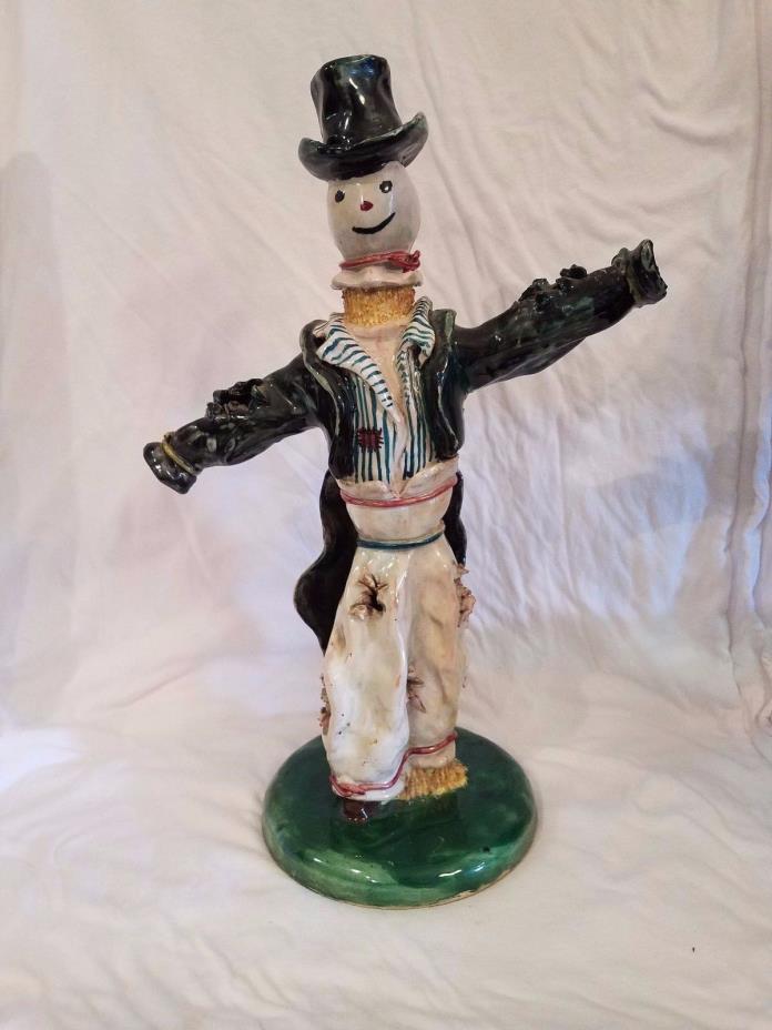 Ceramic Scarecrow Figurine Halloween Decoration