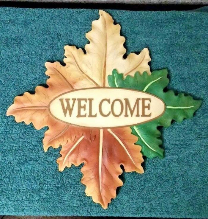 Autumn Leaf Welcome Door Hanger for Thanksgiving/Fall by unknown