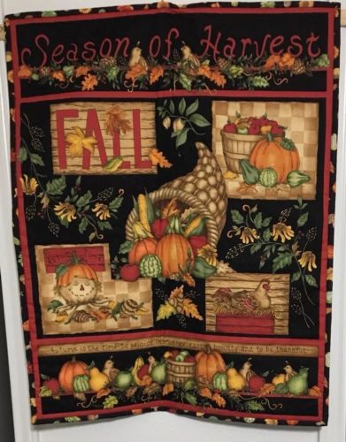 Handcrafted Autumn Fall Colorful “Season Of Harvest” Banner/Wall Hanging