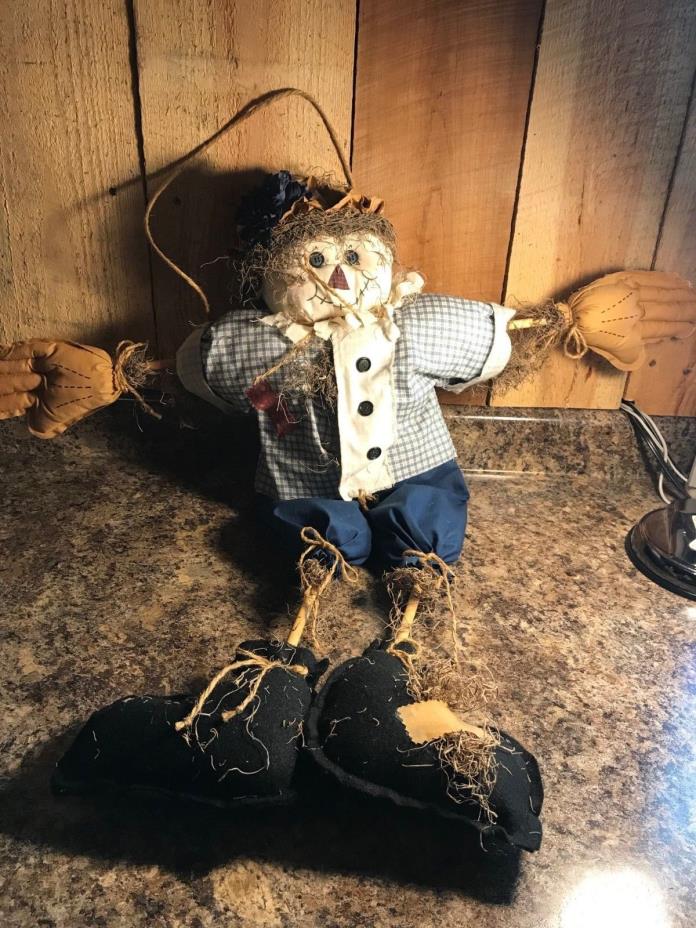 Vintage Halloween Hanging Scarecrow Fall Harvest Decor