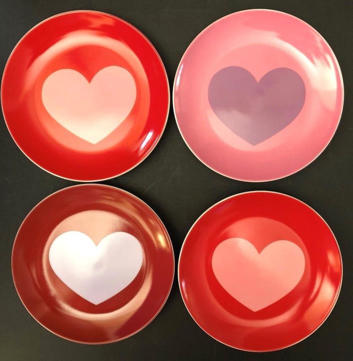 Red Heart Dessert Plates Set of 4 Target 6.5