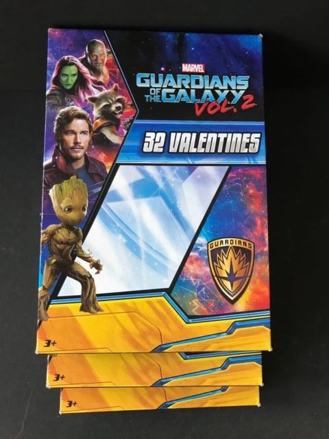Valentines Day Cards (3 Boxes of 32) Marvel Guardians of the Galaxy Vol.2