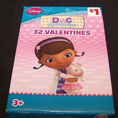 Doc McStuffins Valentine's Day Cards 32 Count Disney