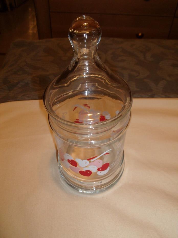 To My Sweetheart 1990 AHC Glass Candy Jar