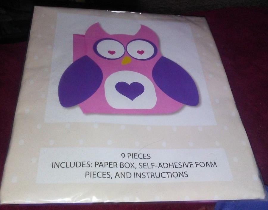 new DECORATE YOUR OWN pink foam OWL MAILBOX for VALENTINES DAY CARDS diy craft