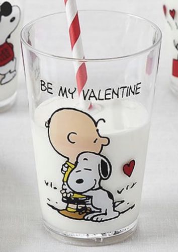 Pottery Barn Kids Peanuts VALENTINE’S Tumbler Cup Be My Valentine Snoopy NEW