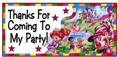 10 Candyland Candy Land Birthday Party Or Baby Shower Thank You Stickers