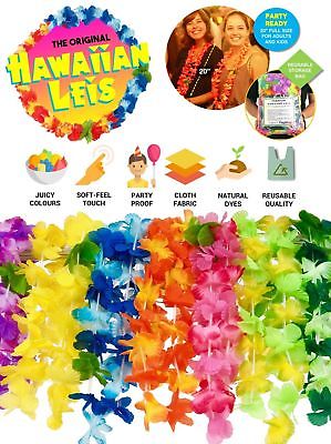 Flag & Eagle Hawaiian Leis Luau Party Supplies: Premium Quality Soft Feel Fab...