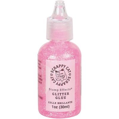(30ml, Pink) - Darice Scrappy Cat Glitter Glue, 30ml, Pink. Brand New