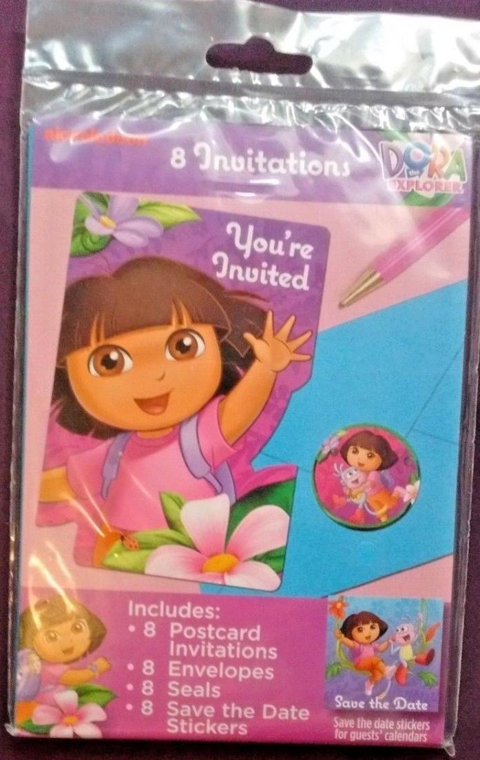 Dora the Explorer Nick Jr Cartoon Kids Birthday Party Invitations w/Envelopes