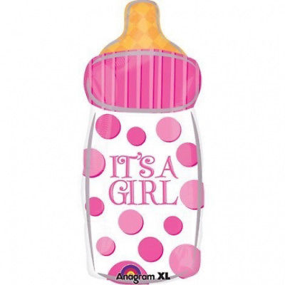 It's a Girl Baby Bottle Junior Shape Foil Balloon (1 Per Package). Anagram
