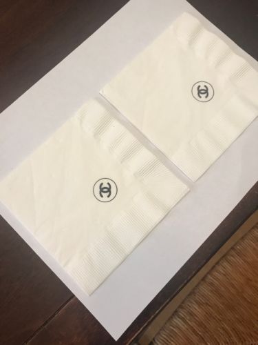Set Of 2 Authentic Chanel Napkins