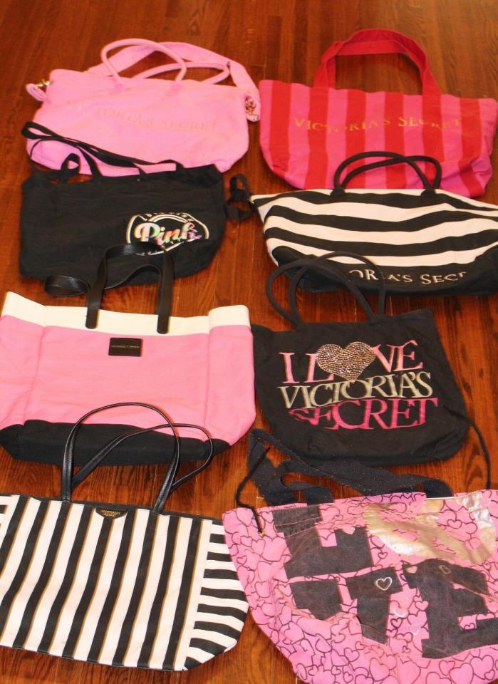 Victoria's Secret Lot of 8 Bags : Weekend, Gym, Totee, Book Bag