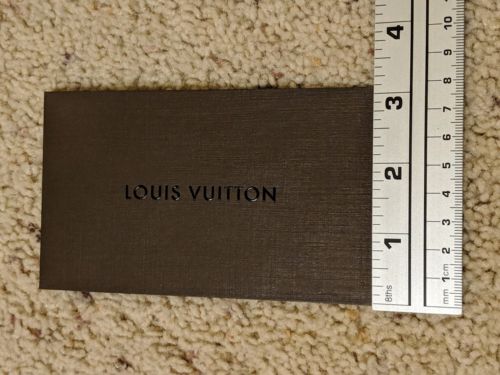 Authentic Louis Vuitton Receipt Card Holder Repair Old Brown Eddition Excellent