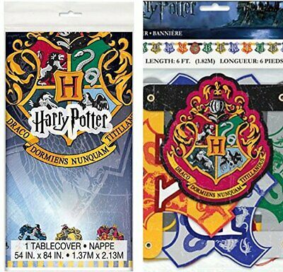 Wizard Party Harry Potter Banner Tablecloth Set