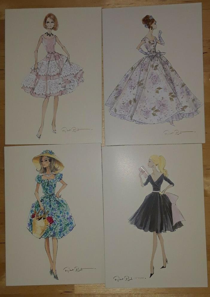 Graphique Barbie Notecards Set 20 Blank Cards 4 Scenes Artwork By Robert Best