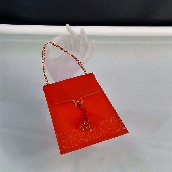 Meri Meri Red Tassel Purse Handbag All Occasions Blank Greeting Cards Box Of 8