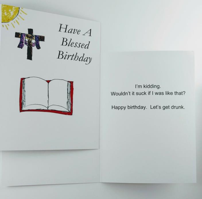 Funny Religious Birthday Card